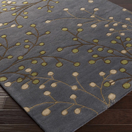 Elsu Brown Beige Wool Rug Rugs TriadCommerceInc