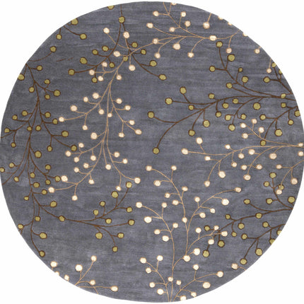 Elsu Brown Beige Wool Rug Rugs TriadCommerceInc 8' Round
