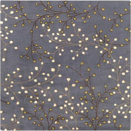 Elsu Brown Beige Wool Rug Rugs TriadCommerceInc 8' Square