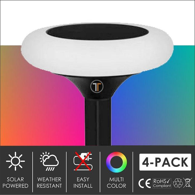 Multicolor RGB Garden Solar Lights Dusk to Dawn Super Bright Home Decor > Lighting > Outdoor Lighting TriadCommerceInc