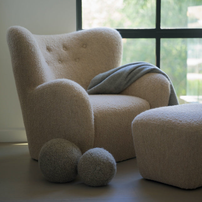 Teddy Sphere Pillow - Mushroom Throw Pillows TriadCommerceInc