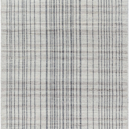 Nissa Gray Blue Checkered Wool Rug Rugs TriadCommerceInc 5' x 7'6" Rectangle