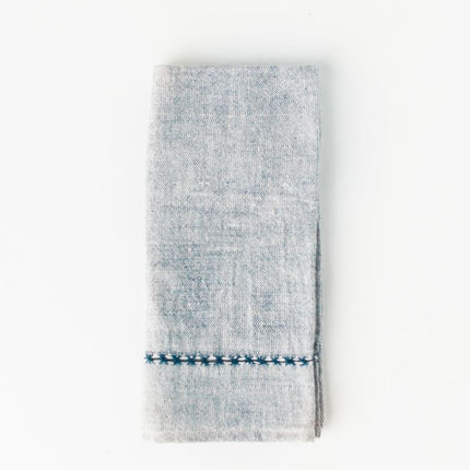 Pulled Cotton Napkins Cloth Napkins TriadCommerceInc Navy Set of 2