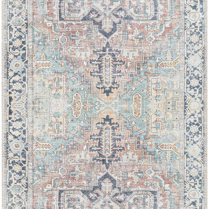 Green Nisa Tumble Dry Washable Rug Rugs TriadCommerceInc 2'7" x 7'3" Runner