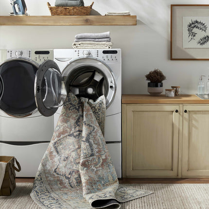 Green Nisa Tumble Dry Washable Rug Rugs TriadCommerceInc