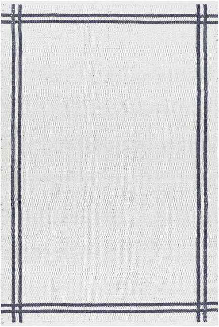 Nimue Bordered Wool Rug Rugs TriadCommerceInc 5' x 7'6" Rectangle