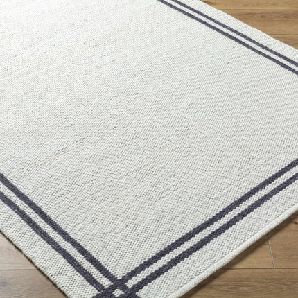 Nimue Bordered Wool Rug Rugs TriadCommerceInc