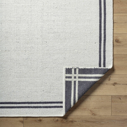 Nimue Bordered Wool Rug Rugs TriadCommerceInc