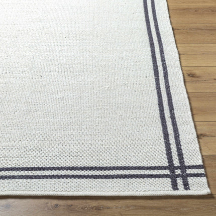 Nimue Bordered Wool Rug Rugs TriadCommerceInc