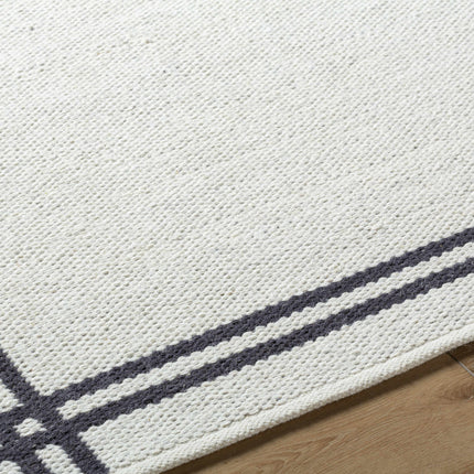 Nimue Bordered Wool Rug Rugs TriadCommerceInc