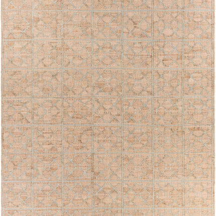 Rice Dusty Sage Fringed Jute Carpet Rugs TriadCommerceInc 8' x 10' Rectangle