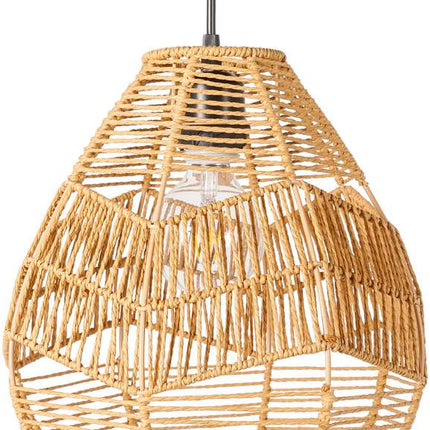 Lennie Pendant Light - Beige Home Decor > Lighting > Ceiling Lights > Pendant Lights TriadCommerceInc 70"H x 12"W x 12"D