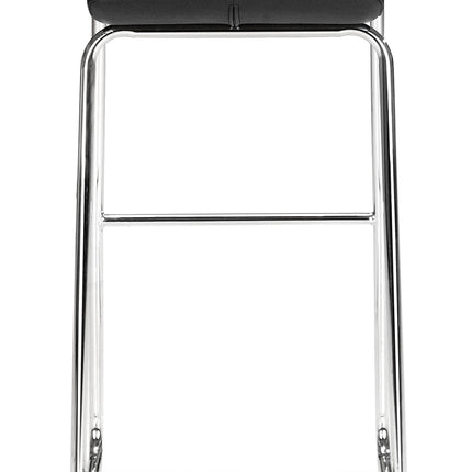 Wedge Barstool (Set of 2) Black Barstools TriadCommerceInc   
