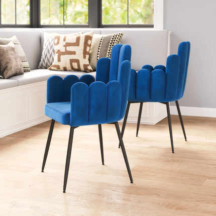 Noosa Dining Chair (Set of 2) Navy Blue Chairs TriadCommerceInc   