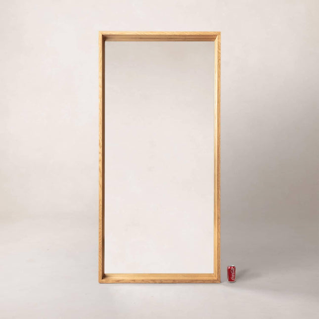 Ojai Floor Mirror - Warm Oak Mirrors TriadCommerceInc