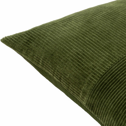 Orit Olive Green Corduroy Accent Pillow Throw Pillows TriadCommerceInc