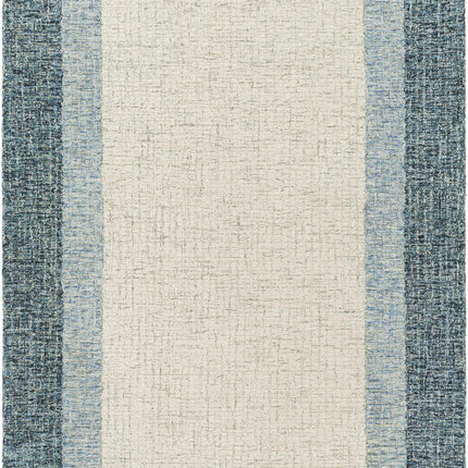 Padada Green Bordered Cream Wool Rug Rugs TriadCommerceInc 5' x 7'6" Rectangle