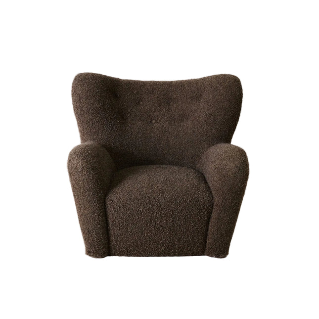 Papa Teddy Chair - Mocha Boucle Arm Chairs, Recliners & Sleeper Chairs TriadCommerceInc