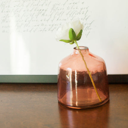 Bella Handblown Hammered Bud Vase Pots & Planters TriadCommerceInc