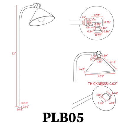 LED Brass Directional Low Voltage Landscape Path Light Path Light TriadCommerceInc