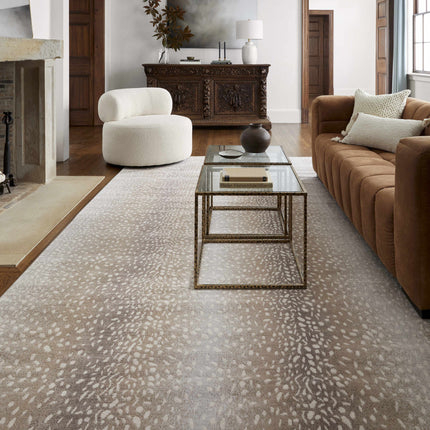 Pointblank Tan Leopard Print Rug Rugs TriadCommerceInc