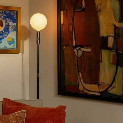 Poise Adjustable Floor Lamp in Graphite Floor Lamps TriadCommerceInc