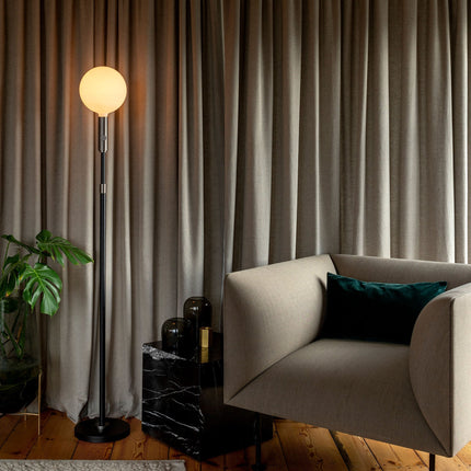 Poise Adjustable Floor Lamp in Graphite Floor Lamps TriadCommerceInc