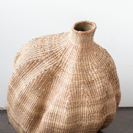 Ilala Garlic Gourd Handwoven African Basket Baskets & Vessels TriadCommerceInc Large