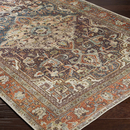 Portlaw Vintage Flat Pile Washable Rug Rugs TriadCommerceInc