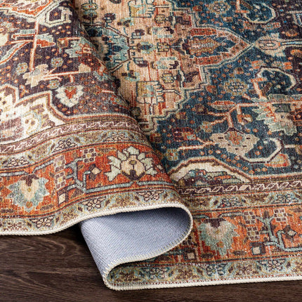 Portlaw Vintage Flat Pile Washable Rug Rugs TriadCommerceInc