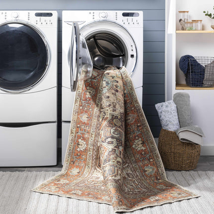 Portlaw Vintage Flat Pile Washable Rug Rugs TriadCommerceInc