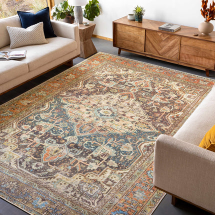 Portlaw Vintage Flat Pile Washable Rug Rugs TriadCommerceInc