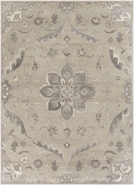 Peterstown Beige Wool Rug Rugs TriadCommerceInc 8' x 11' Rectangle