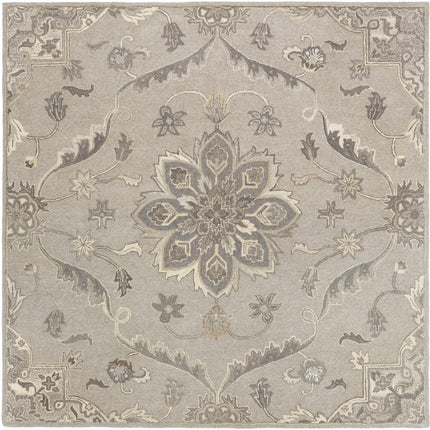 Peterstown Beige Wool Rug Rugs TriadCommerceInc 8' Square