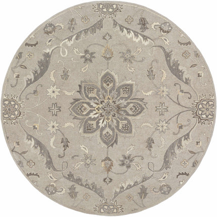 Peterstown Beige Wool Rug Rugs TriadCommerceInc 9'9" Round