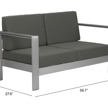 Cosmopolitan Sofa Dark Gray Seating TriadCommerceInc   