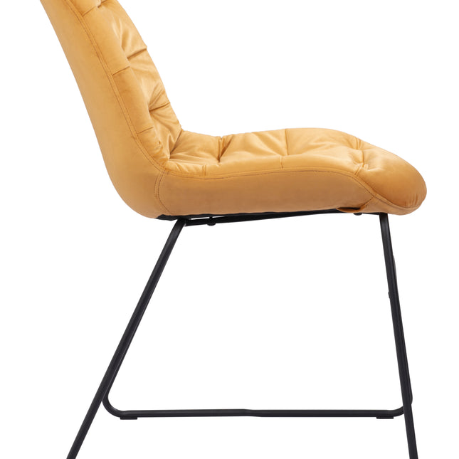 Tammy Dining Chair (Set of 2) Yellow Chairs TriadCommerceInc   