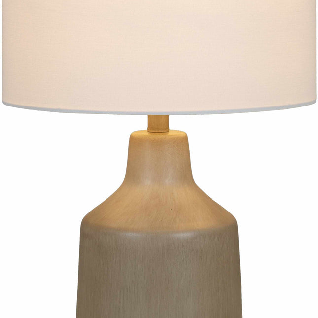 Quezon Beige Resin Table Lamp Table Lamps TriadCommerceInc