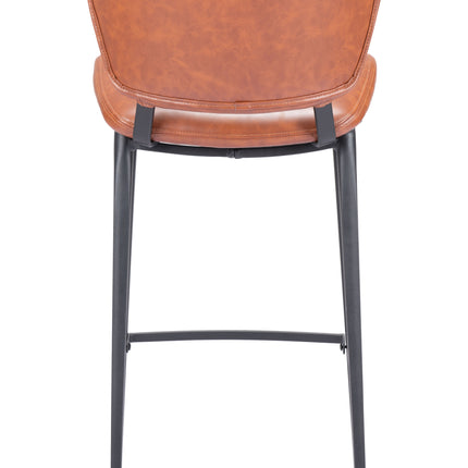 Terrence Barstool Vintage Brown Barstools TriadCommerceInc   