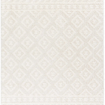 Eivin Cream Diamonds Plush Rug Rugs TriadCommerceInc