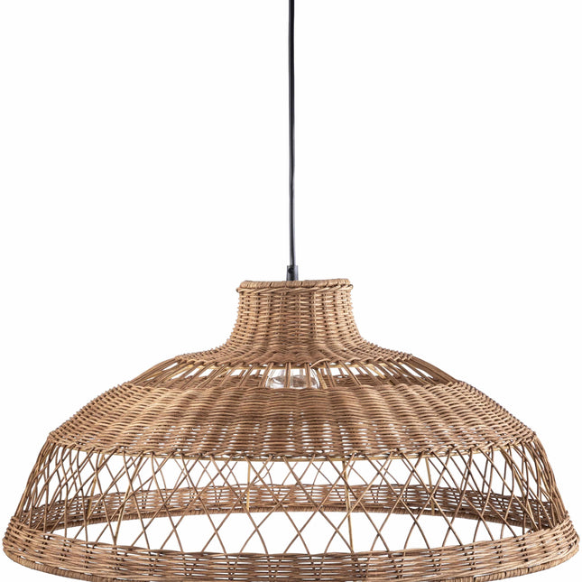 Bailleval Dark Brown Rattan Pendant Pendants TriadCommerceInc