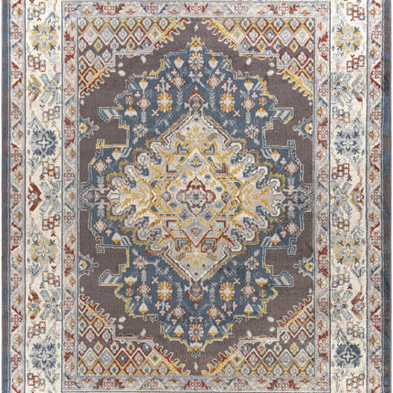 Haymond Brown Medallion Area Rug Rugs TriadCommerceInc 7'10" x 10'3" Rectangle