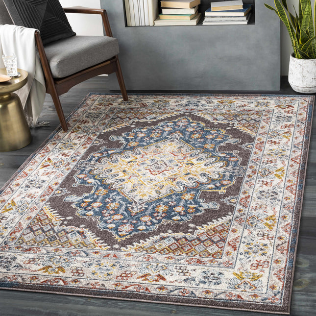 Haymond Brown Medallion Area Rug Rugs TriadCommerceInc