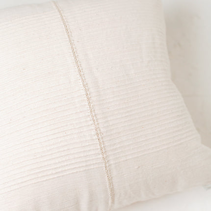 18" Riviera Hand-Stitch Throw Pillow Throw Pillows TriadCommerceInc Natural  