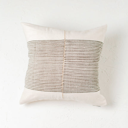 18" Riviera Hand-Stitch Throw Pillow Throw Pillows TriadCommerceInc Grey  