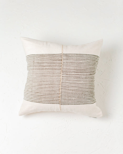 18" Riviera Hand-Stitch Throw Pillow Throw Pillows TriadCommerceInc Grey  