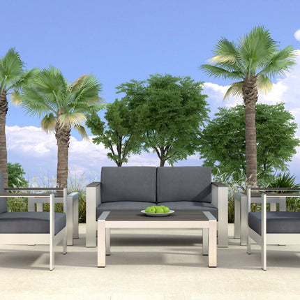 Cosmopolitan Sofa Dark Gray Seating TriadCommerceInc   