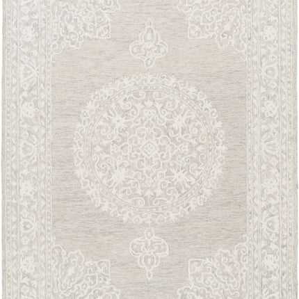 Roessleville Cream Wool Area Rug Rugs TriadCommerceInc 5' x 7'6" Rectangle