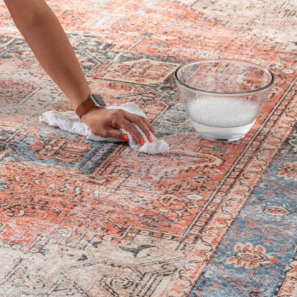 Rosman Distressed Washable Rug Rugs TriadCommerceInc