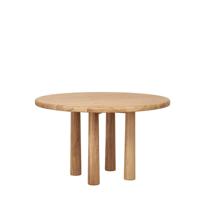 Round Topa Topa Dining Table - Warm Oak Kitchen & Dining Room Tables TriadCommerceInc